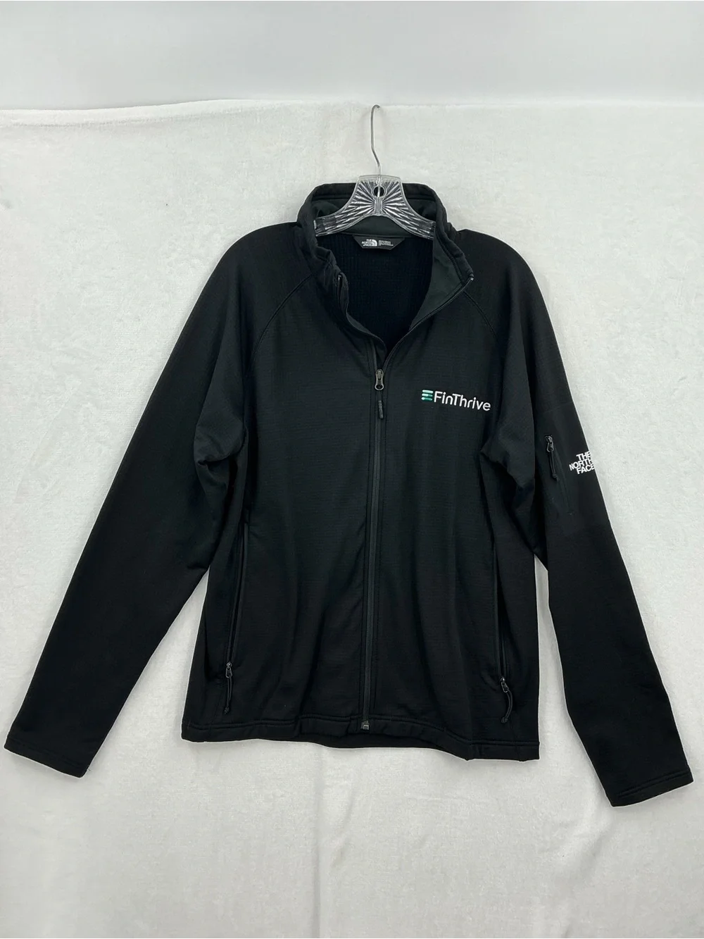 The North Face Black Textured Fleece Jacket 871